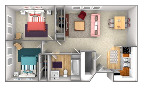 Windsor Square 2 Bedroom Floorplan